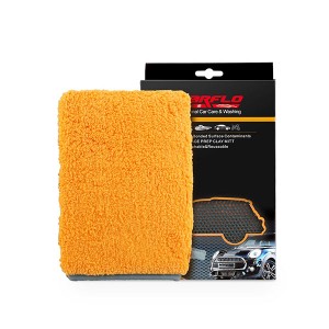 MARFLO – gants de lavage de voiture en argile magique, gants en tissu, serviette de nettoyage, tampon éponge en microfibre, nettoyeur de peinture de détail