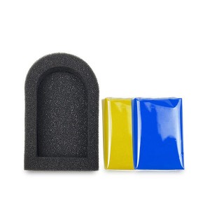 Marflo Magic Clay Bar 2 Stück mit Schwammapplikator Blau Gelb Auto Cleaning Detailing Mud von Brilliatech