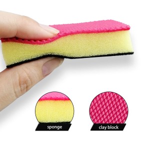 Magic Clay Bar Block Car Wash Care Cleaning Detailing Sponge Pad