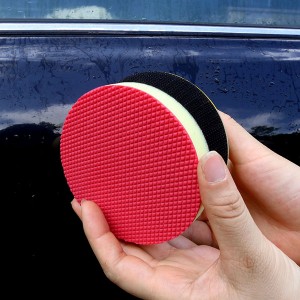 100 mm Marflo Autowasch-Magie-Ton-Schwamm-Pad vor Politur und Wachs für Autolackpflege, Reinigung, Schlamm-Scheibenpad