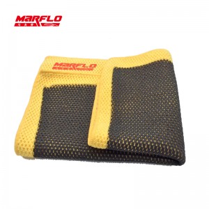 Serviette en argile magique jaune, accessoire d'outil de lavage de voiture, tissu automobile