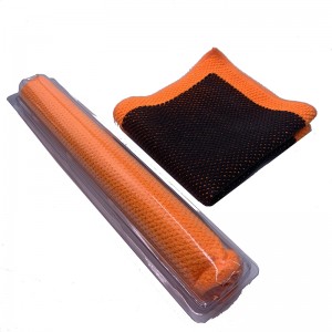 Полотенце King Clay, новая сетка из глины, многослойная ткань оранжевого цвета из микрофибры, полотенце для автоматической стирки
