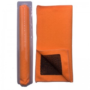キングクレイタオル新しいグリッドクレイバー層布オレンジマイクロファイバー自動洗濯タオル