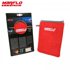 Red Car Cleaning Clay Mitt Pad Microfiber Clay Bar para sa Car Washing Auto Detailing Clay Bar