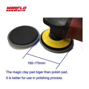 แผ่นรองพื้นขัดเงาสำหรับรถยนต์รายละเอียดอัตโนมัติ Magic Bar Block Waxing Disc Cleaning Accessries