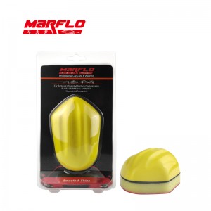 Yellow Applicator With Clay Pad Fine Medium Heavy Grade Car Care Block