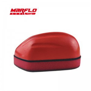 Aplicador de mouse pu vermelho com almofada mágica de argila, bloco de barra de esponja, ferramenta de cera, borracha