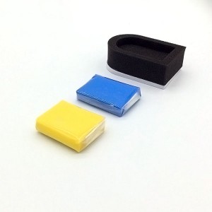 Marflo Magic Clay Bar 2 Stück mit Schwammapplikator Blau Gelb Auto Cleaning Detailing Mud von Brilliatech