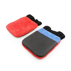 Car Wash Mitts Soft Microfiber Cloth Elastic Cuff