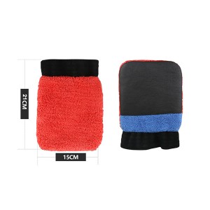 Car Wash Mitts Soft Microfiber Cloth Elastic Cuff