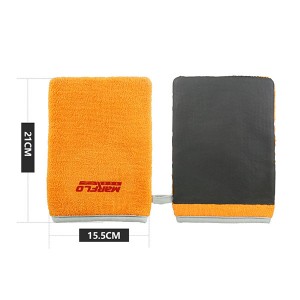 Orange Car Gloves Wash Magic Clay Bar Mitt Clay Cloth Decontamination