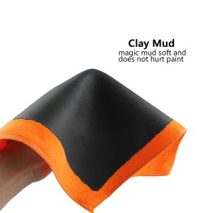 Car Wash Magic Clay Bar Towel Cloth Microfiber Orange King Grade