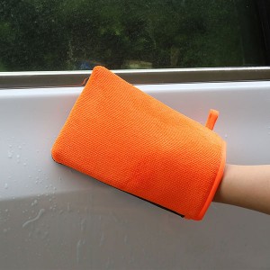 Marflo Car Care Maintenance Tools Magic Clay Glove Orange Mitt Microfiber Auto Detailing Cleaner Washer na May Retail Packaging