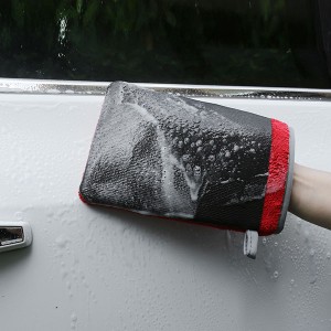 Microfiber Sponge Mitt Detailing Paint Cleaner Car Wash Magic Clay Bar Gloves