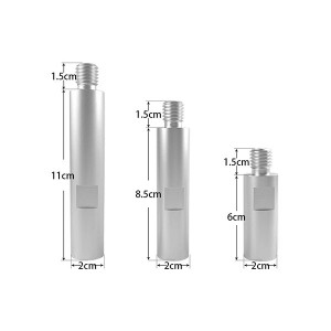 Voor slijpgereedschap verlengas zilveren detaillering duurzame auto-accessoires M16 M14 autoverzorging polijstmachine