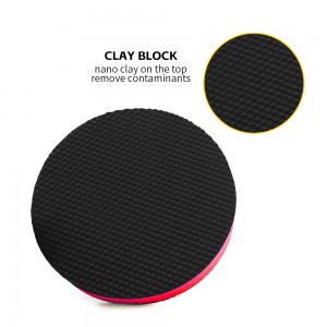 150mm Rubber Clay Pad Reuseable decontamination Car Washing pad PolyShave Disc