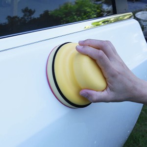 PU Handle Clay Pad Wax Sponge with Applicator Car Care