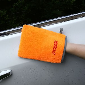 Orange Car Gloves Wash Magic Clay Bar Mitt Clay Cloth Decontamination