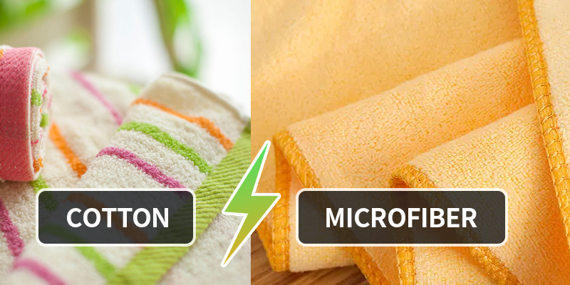 Which cloth is better for car cleaning, microfiber or cotton?