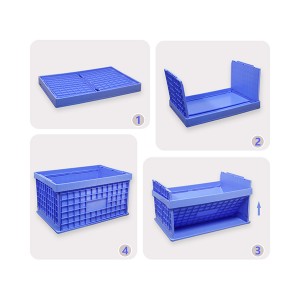 Collapsible Boxes Storage Car Trunt Plastic Folded Basket