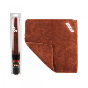 Nano Microfiber Brown Cloth for Car Wash Strong Water Absorption