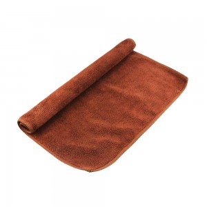Nano Microfiber Brown Cloth for Car Wash Strong Water Absorption