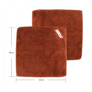 Nano Microfiber Brown Cloth for Car Wash Strong Water Absorption